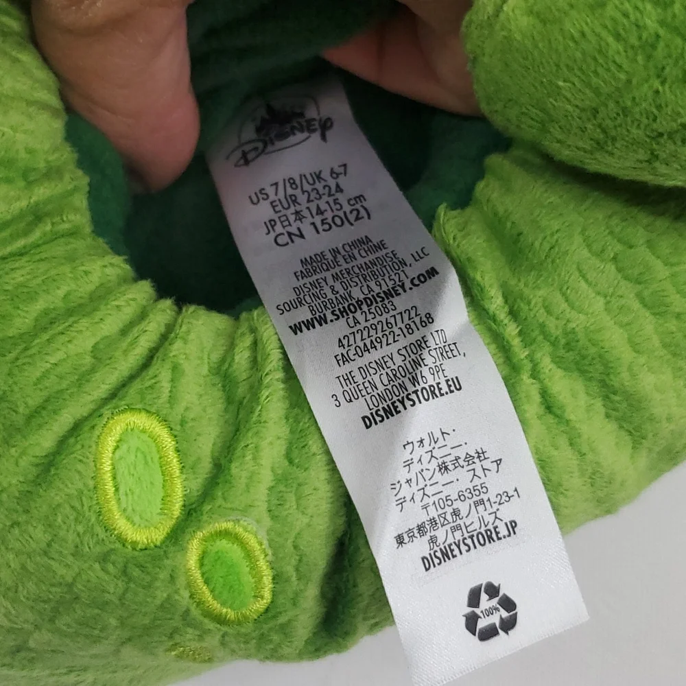 Disney Pixar Rex Dinosaur plush kids slippers US 7/8